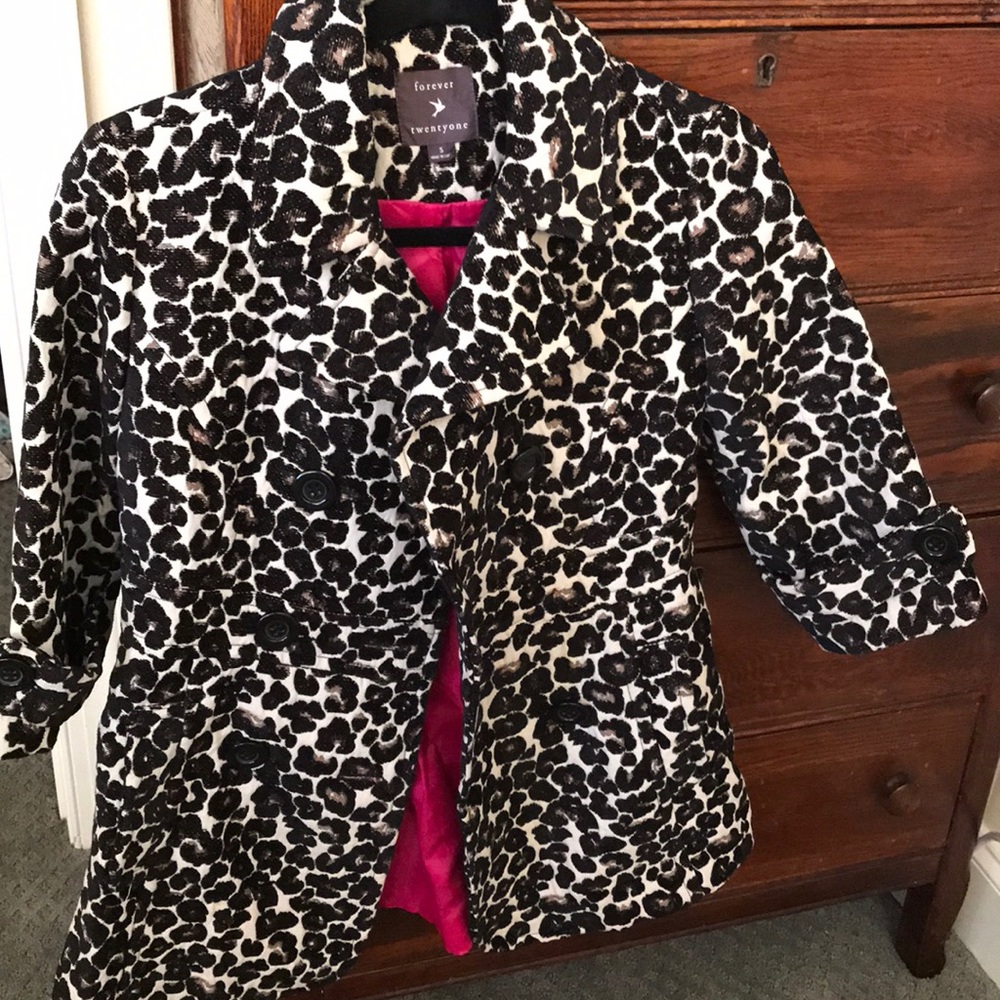 Forever 21 cheetah coat